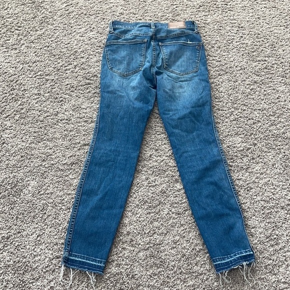 Madewell 10" High-Rise Skinny denim Jeans in Hayes Wash size 25 - Picture 4 of 9